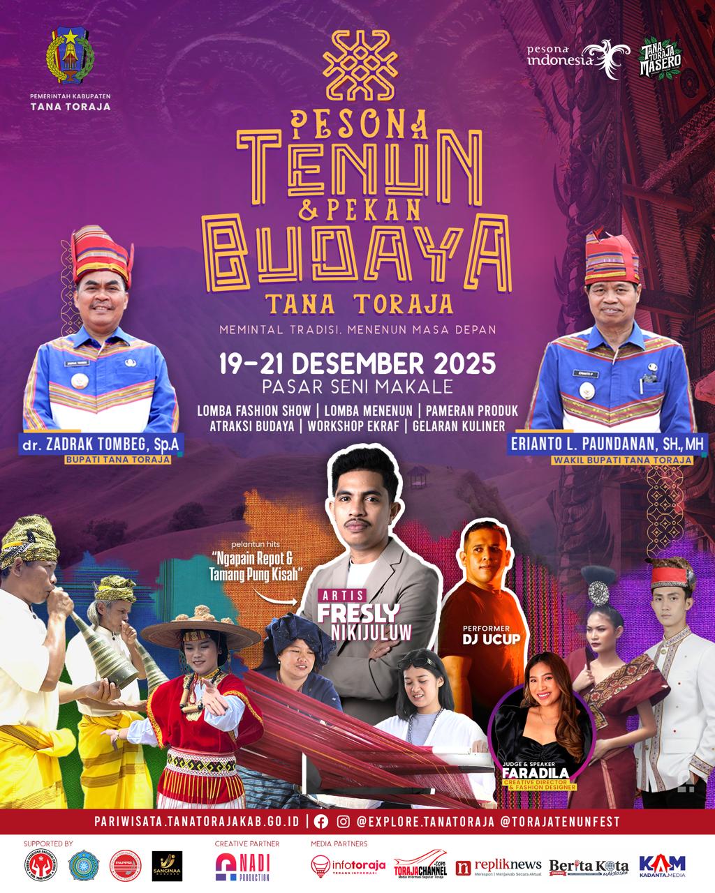 Flyer Pesona Tenun & Pekan Budaya Tana Toraja