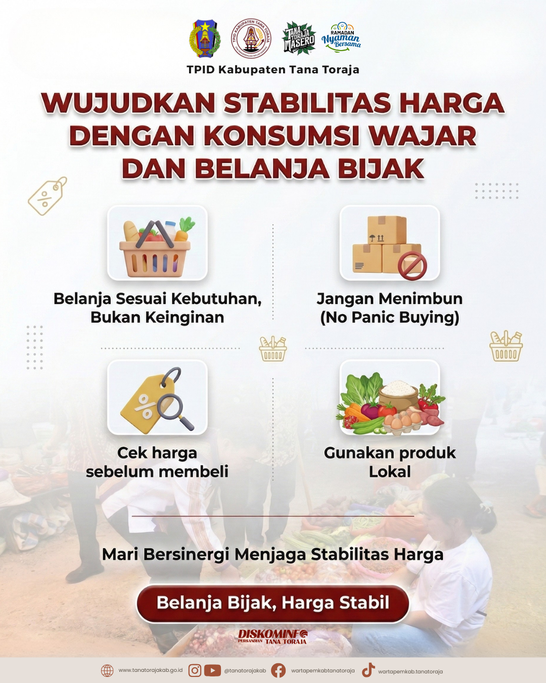 Flyer Belanja Bijak, Harga Stabil