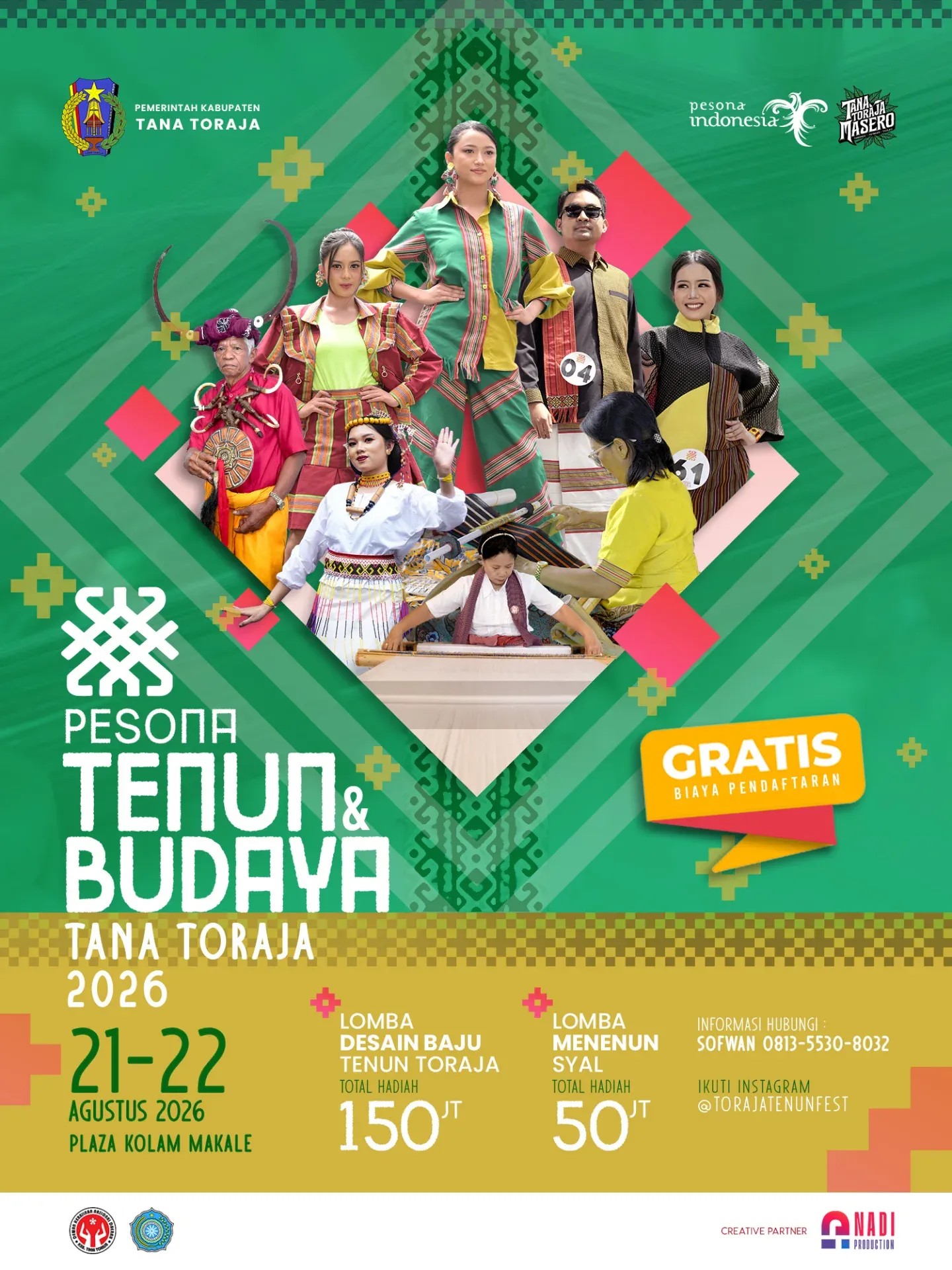 Pesona Tenun & Budaya tana Toraja 2026