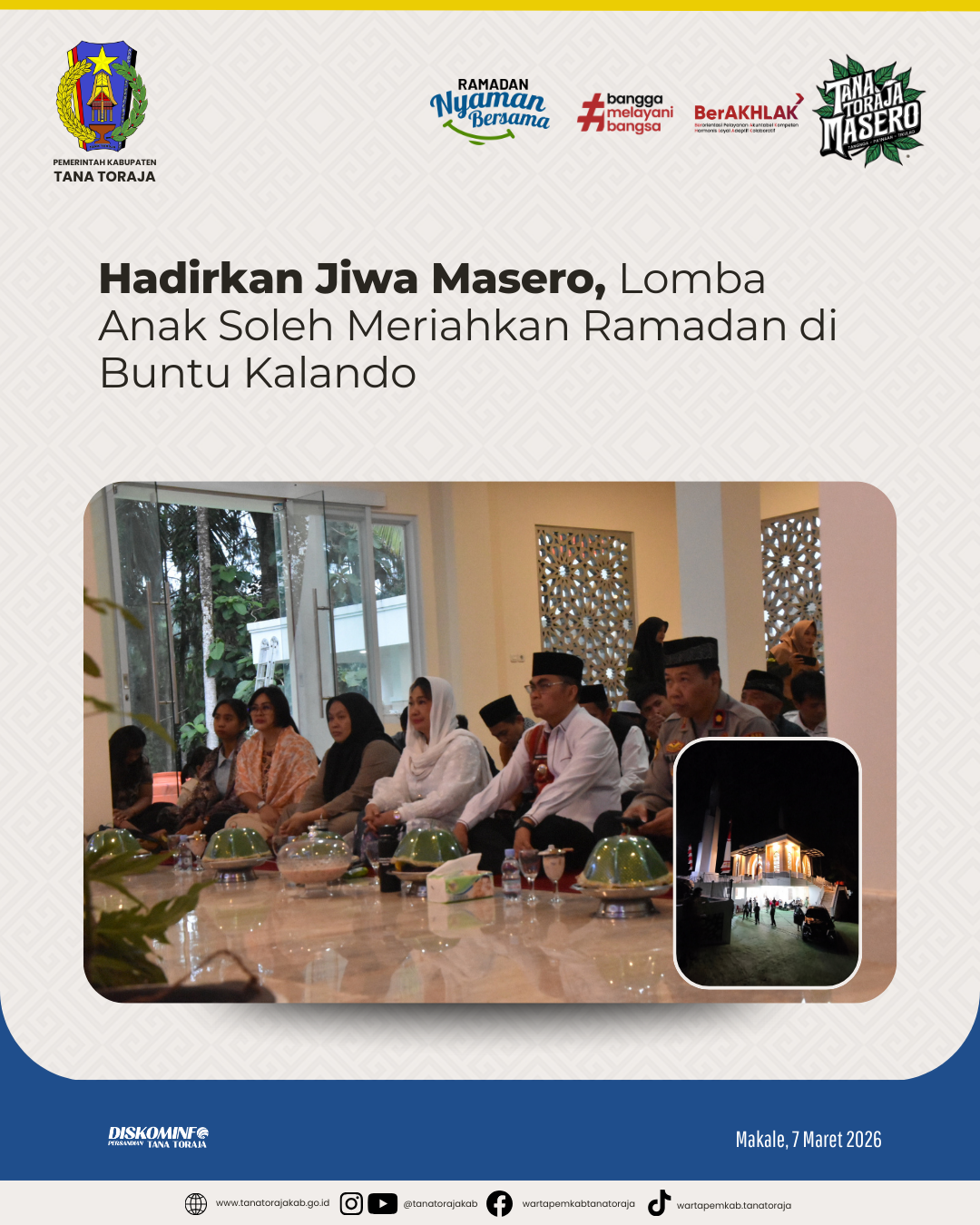 Hadirkan Jiwa Masero, Lomba Anak Soleh Meriahkan Ramadan di Buntu Kalando