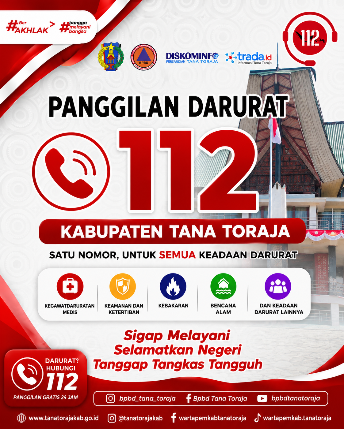 Pemkab Tana Toraja Ikuti Verifikasi Kesiapan Layanan Darurat 112 Bersama Kementerian Komdigi