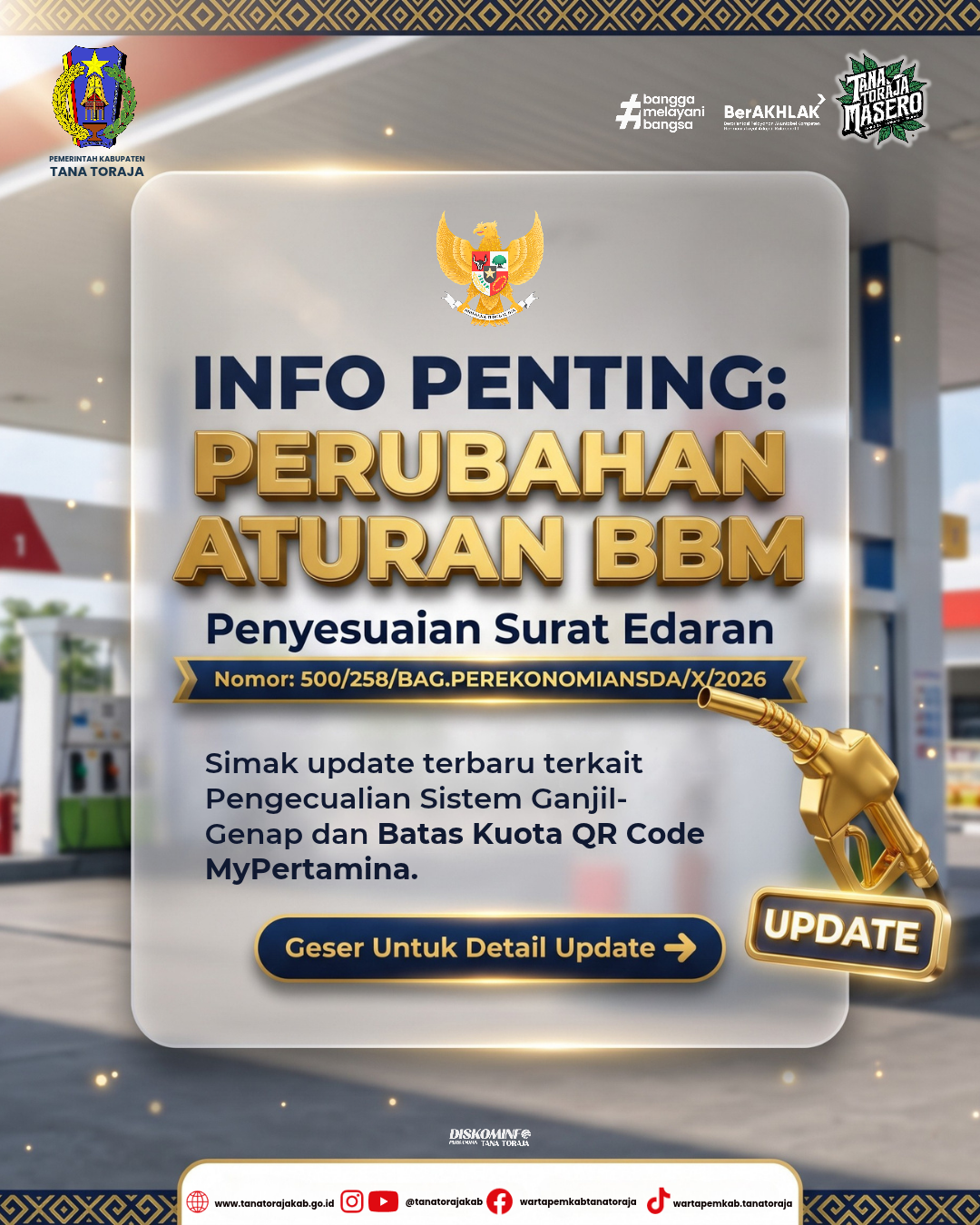 Pemkab Tana Toraja Terbitkan Perubahan Aturan Pembatasan BBM Bersubsidi